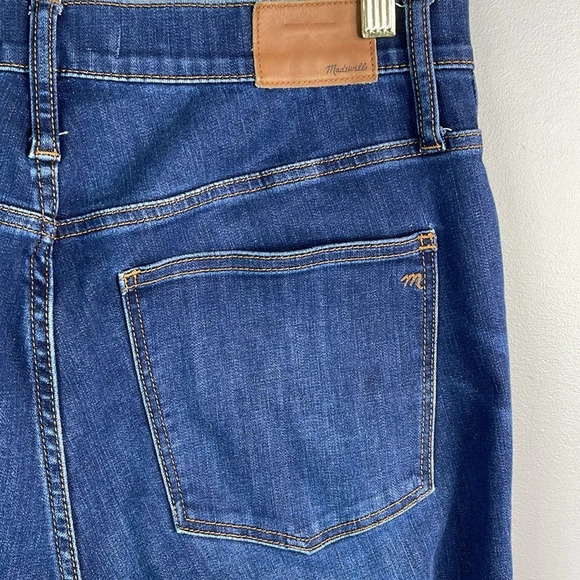 MADEWELL Blue Medium Hayes Wash 10” High-Rise Skinny Jeans Stretch Size 31 - Picture 5 of 12